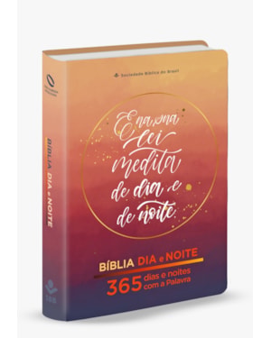 BÍBLIA DIA E NOITE - DEVOCIONAL 365 DIAS NAA, LETRA REGULAR, COM MAPA, CAPA DURA ILUSTRADA: TERRACOTA LETTERING: NOVA ALMEIDA ATUALIZADA (NAA)