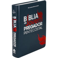 BÍBLIA DO JOVEM PREGADOR PENTECOSTAL - SBB - CAPA EM SINTÉTICO, AZUL NOBRE: ALMEIDA REVISTA E CORRIGIDA (ARC)