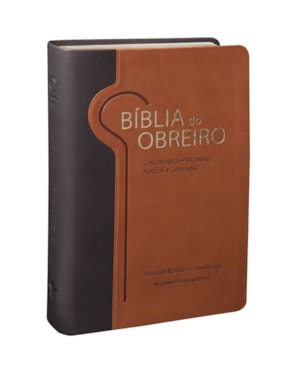 BÍBLIA DO OBREIRO - COURO SINTÉTICO MARROM CLARO E MARROM ESCURO: ALMEIDA REVISTA E ATUALIZADA (ARA)