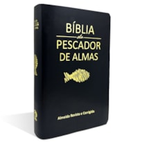 BÍBLIA DO PESCADOR DE ALMAS MÉDIA LUXO PRETA