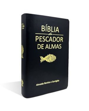 BÍBLIA DO PESCADOR DE ALMAS MÉDIA LUXO PRETA