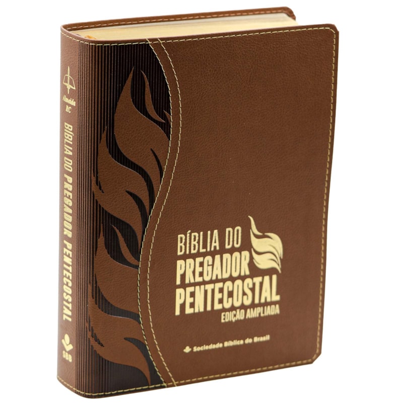 BÍBLIA DO PREGADOR PENTECOSTAL ARC, LETRA REGULAR, COM MAPA, CAPA COURO SINTÉTICO ,MARROM EDIÇÃO AMPLIADA: ALMEIDA REVISTA E CORRIGIDA (ARC)