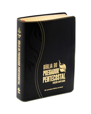 BÍBLIA DO PREGADOR PENTECOSTAL ARC, LETRA REGULAR, COM MAPA, CAPA COURO SINTÉTICO PRETA, EDIÇÃO AMPLIADA: ALMEIDA REVISTA E CORRIGIDA (ARC)