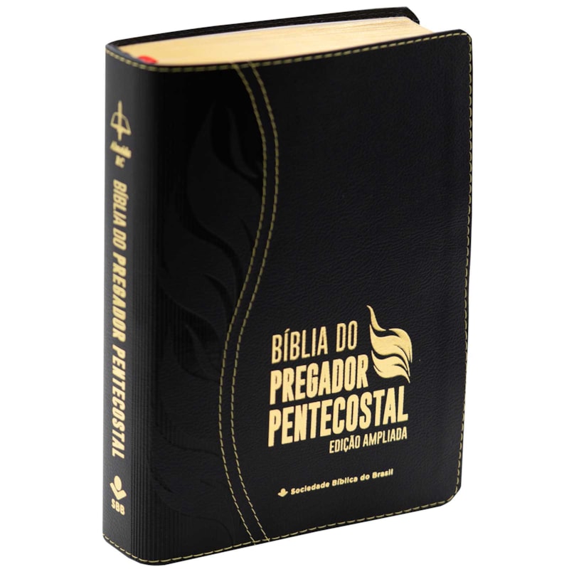 BÍBLIA DO PREGADOR PENTECOSTAL ARC, LETRA REGULAR, COM MAPA, CAPA COURO SINTÉTICO PRETA, EDIÇÃO AMPLIADA: ALMEIDA REVISTA E CORRIGIDA (ARC)