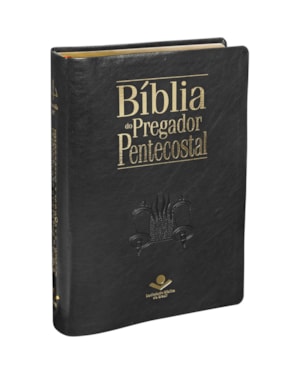 BÍBLIA DO PREGADOR PENTECOSTAL ARC, LETRA REGULAR, COM MAPA, COM ÍNDICE, CAPA COURO SINTÉTICO PRETA PRETO: ALMEIDA REVISTA E CORRIGIDA (ARC)