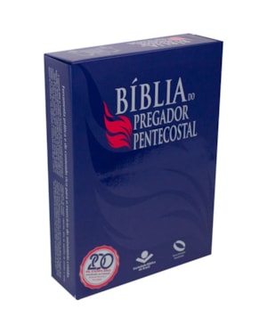 BÍBLIA DO PREGADOR PENTECOSTAL NAA, LETRA REGULAR, COM MAPA, COM ÍNDICE, CAPA COURO SINTÉTICO AZUL: NOVA ALMEIDA ATUALIZADA (NAA)