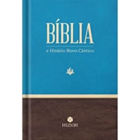 Bíblia e hinário novo cântico - azul (ara)