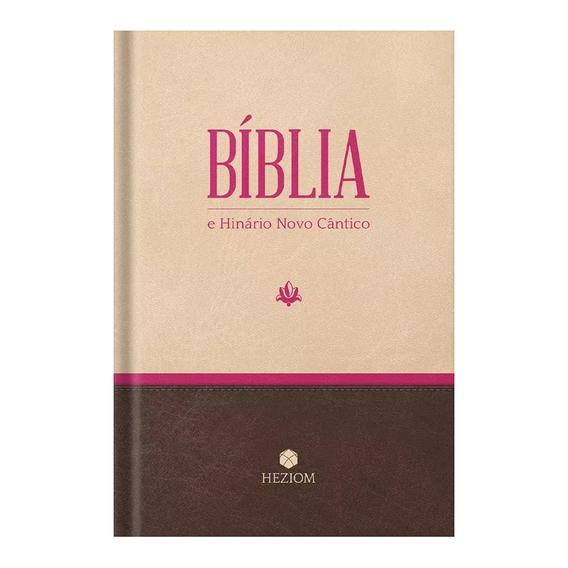 Bíblia e hinário novo cântico - rosa (ara)
