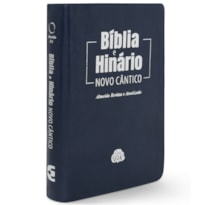 BÍBLIA E HINÁRIO RA 045 LM - CAPA MACIA AZUL