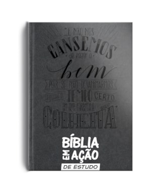 BÍBLIA EM AÇÃO DE ESTUDO - VERSÃO MENSAGEM - LUXO CINZA