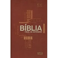 BIBLIA FÁCIL DE ENTENDER - MARROM - CRUZ - CAPA DURA