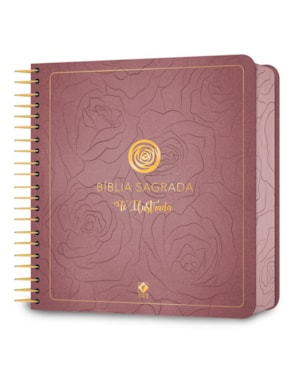 BÍBLIA FÉ ILUSTRADA NVT, JOURNALING PARA MULHER, LETRA REGULAR, COM ESPAÇO PARA ANOTAÇÃO, CAPA DURA ROSA