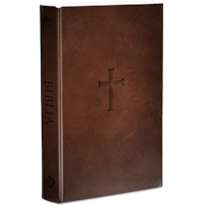 BIBLIA FLEXIVEL - MARRON CRUZ