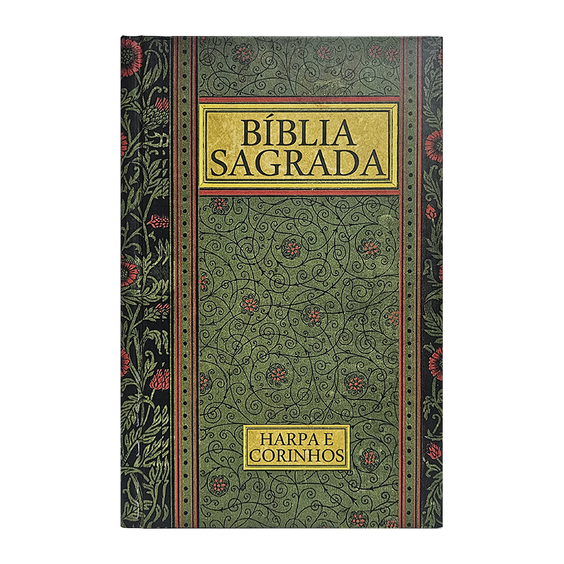 BÍBLIA GIGANTE ARC COM HARPA - VINTAGE VERDE