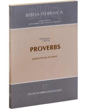 BIBLIA HEBRAICA QUINTA 17 - PROVERBS