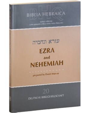 BIBLIA HEBRAICA QUINTA 20 - EZRA AND NEHEMIAH