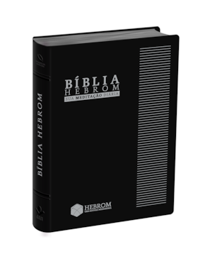 Bíblia Hebrom: sua meditação diária naa - preta