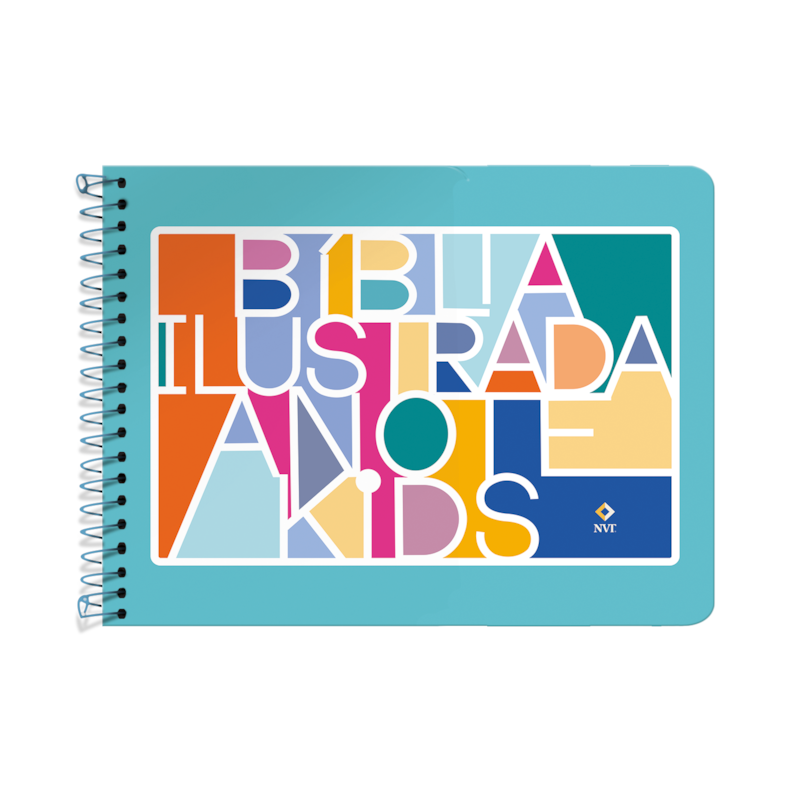 BÍBLIA ILUSTRADA ANOTE KIDS NVT ESPIRAL - COLORS: UM ESPAÇO SAGRADO ONDE FÉ, IMAGINAÇÃO E CRIATIVIDADE CAMINHAM DE MÃOS DADAS.