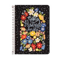 BÍBLIA ILUSTRADA ANOTE NVT ESPIRAL - FLORES PARA VOCÊ: BÍBLIA ILUSTRADA ANOTE TRAZ ILUSTRAÇÕES E ESPAÇOS PARA À SUA CRIATIVIDADE