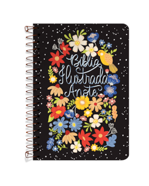BÍBLIA ILUSTRADA ANOTE NVT ESPIRAL - FLORES PARA VOCÊ: BÍBLIA ILUSTRADA ANOTE TRAZ ILUSTRAÇÕES E ESPAÇOS PARA À SUA CRIATIVIDADE