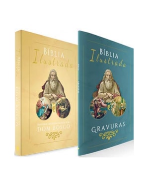 BÍBLIA ILUSTRADA - HISTÓRIA SAGRADA ESCRITO - 2 VOLUMES