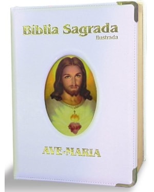 BÍBLIA ILUSTRADA LUXO - GRANDE - BRANCA