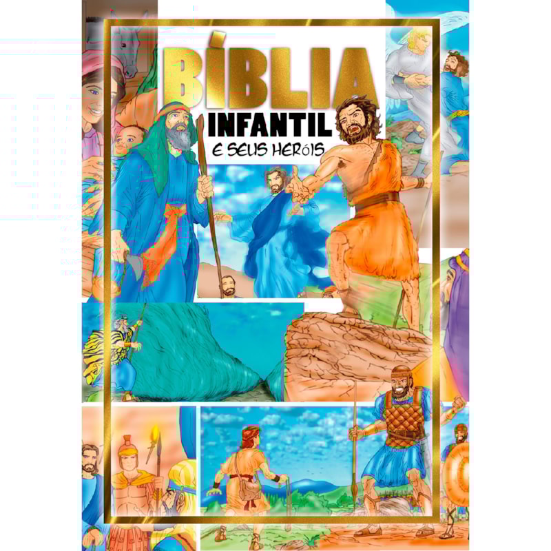 BÍBLIA INFANTIL E SEUS HERÓIS - CAPA BROCHURA IMPRESSA