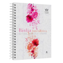 Bíblia Interativa Estude, Medite e Anote - Bondade Floral: King James - BKJ