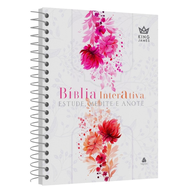 Bíblia Interativa Estude, Medite e Anote - Bondade Floral: King James - BKJ