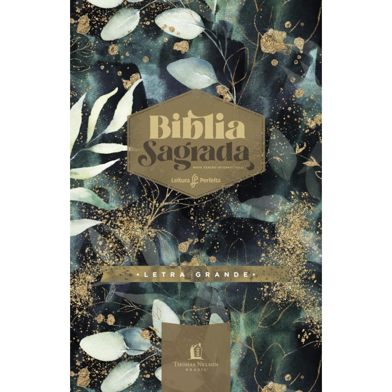 BÍBLIA JARDIM NOTURNO, NVI, CAPA DURA, LETRA GRANDE, LEITURA PERFEITA