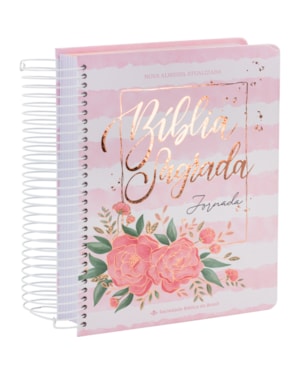 BÍBLIA JORNADA NAA, LETRA REGULAR, COM MAPA, CAPA ESPIRAL ROSA: NOVA ALMEIDA ATUALIZADA (NAA)