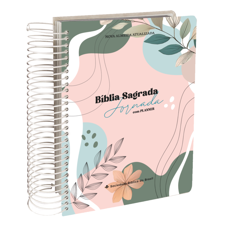 BÍBLIA JORNADA SLIM NAA COM PLANNER, LETRA REGULAR, COM ESPAÇO PARA ANOTAÇÃO, COM MAPA, CAPA DURA ILUSTRADA: CINZA: NOVA ALMEIDA ATUALIZADA (NAA)