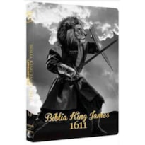 BÍBLIA KING JAMES 1611 ULTRA FINA LETTERING BIBLE - LETRA NORMAL - CAPA LEÃO GUERREIRO