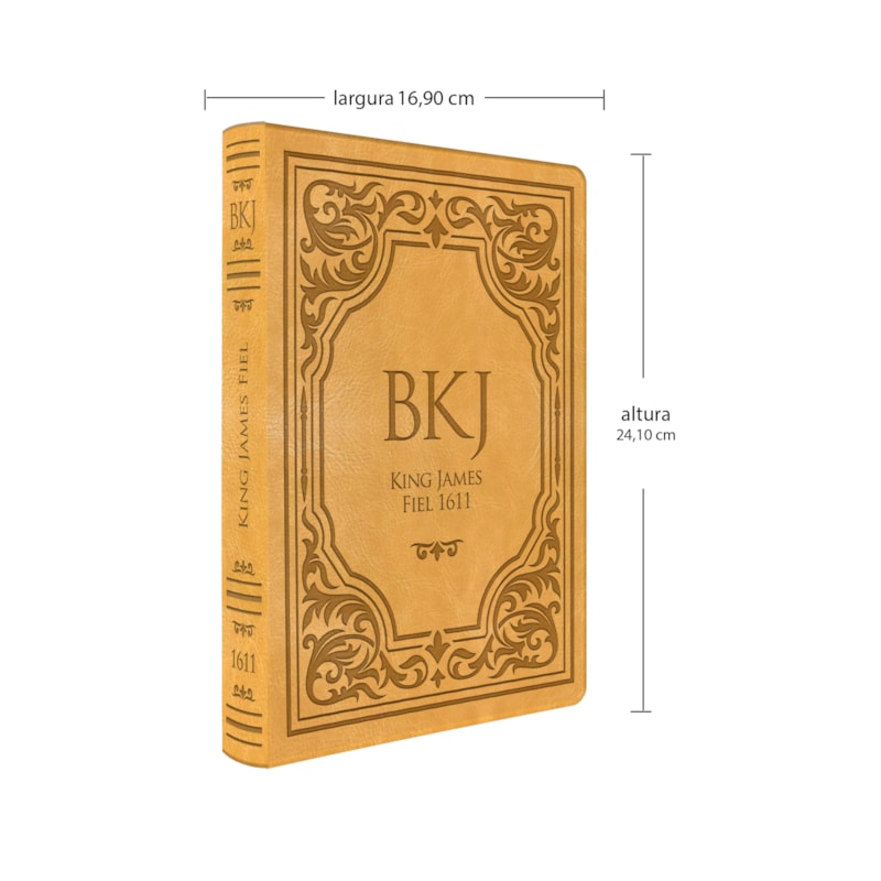 BÍBLIA KING JAMES FIEL 1611 EXTRA GIGANTE - CAPA CASTANHA