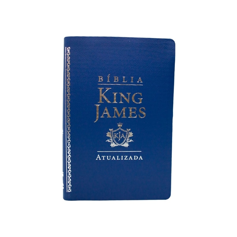BÍBLIA KING JAMES SLIM LUXO AZUL