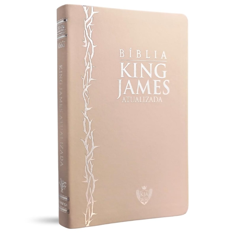 BÍBLIA KJA SLIM CAPA LUXO ROSE