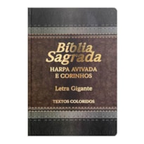 BÍBLIA L. GIGANTE PPM ARC FULL COLOR LAMINADA LUXO C/ HARPA - MARROM