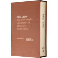 BÍBLIA LECTIO NVI, LETRA TRADICIONAL, CAPA DURA COM TECIDO BEGE