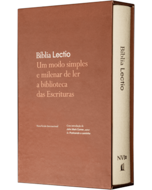 BÍBLIA LECTIO NVI, LETRA TRADICIONAL, CAPA DURA COM TECIDO BEGE