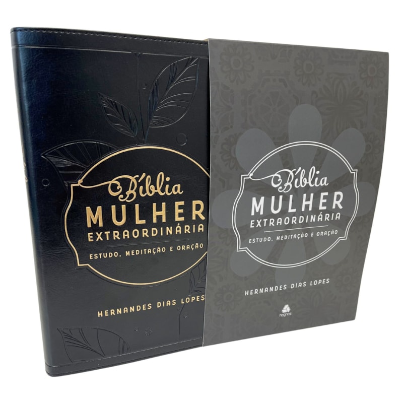 BÍBLIA MULHER EXTRAORDINÁRIA - ESTUDO, MEDITAÇÃO E ORAÇÃO - PRETA: HERNANDES DIAS LOPES