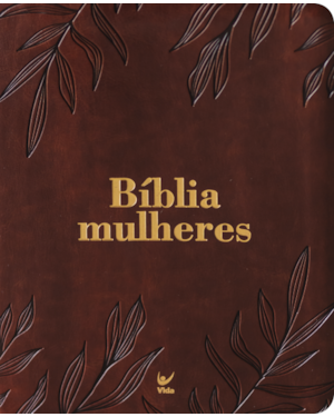 Bíblia Mulheres NAA - 1 Coluna - Folhas Marrom: Por Viviane Martinello