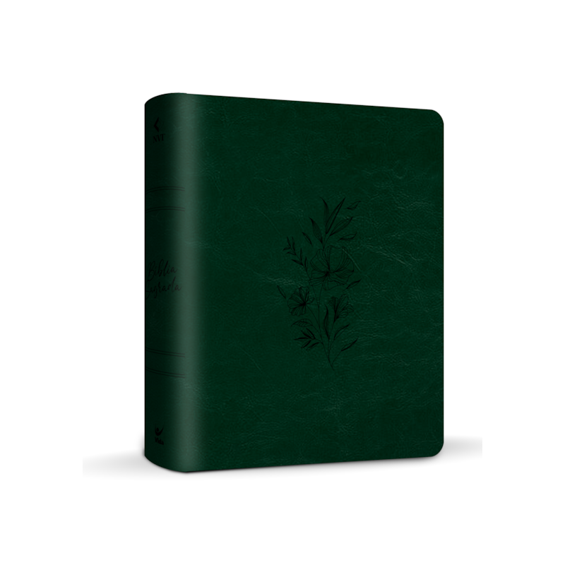 Bíblia Mulheres Nvt - Duas Colunas - Verde Musgo Floral: por Viviane Martinello