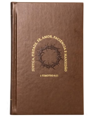 BÍBLIA NVI, CAPA DURA DE LUXO MARROM, TIMÓTEO, LETRAS DE JESUS EM VERMELHO, LEITURA PERFEITA
