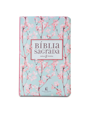BÍBLIA NVI, CAPA FLEXÍVEL DE TECIDO, CEREJEIRA, LEITURA PERFEITA