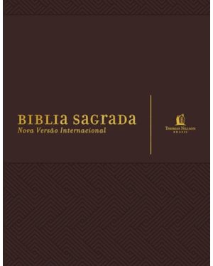 BÍBLIA NVI COM ESPAÇO PARA ANOTAÇÕES, CAPA LUXO MARROM, LEITURA PERFEITA