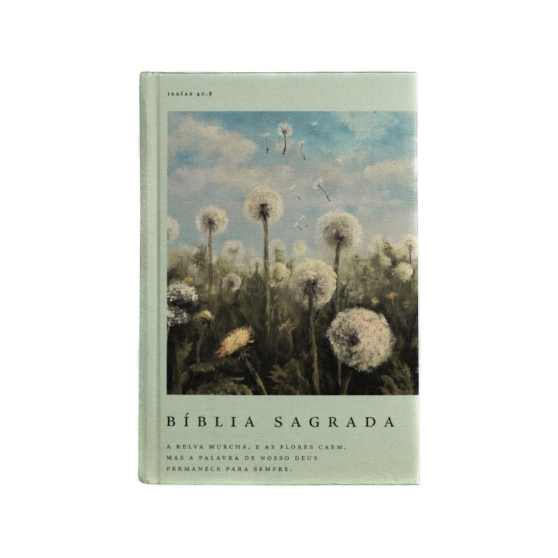 BÍBLIA NVI COM ESPAÇO PARA ANOTAÇÕES, LETRA GRANDE, TECIDO SOBRE CAPA DURA, DENTE-DE-LEÃO, LEITURA PERFEITA