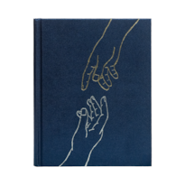 BÍBLIA NVI COM ESPAÇO PARA ANOTAÇÕES, TECIDO AZUL SOBRE CAPA DURA, MÃOS QUE ORAM, LEITURA PERFEITA: BÍBLIA SAGRADA NOVA VERSÃO INTERNACIONAL