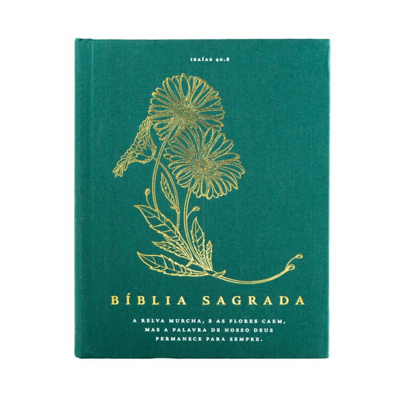 BÍBLIA NVI COM ESPAÇO PARA ANOTAÇÕES, TECIDO SOBRE CAPA DURA, RAMALHETE, LEITURA PERFEITA