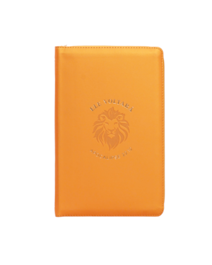 BÍBLIA NVI COM ZÍPER: ELE VOLTARÁ, CAPA LUXO LARANJA COM TOQUE EMBORRACHADO, LEITURA PERFEITA