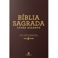 BÍBLIA NVI, COURO SOFT, MARROM, LETRA GIGANTE, LEITURA PERFEITA